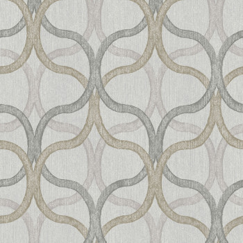 Geometrische Tapete, grau-beige, 128009, Refine, Graham Brown Boutique