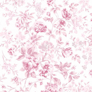 Tapete, rosa, Blumen, 125110, Shabby Chic by Rachel Ashwell