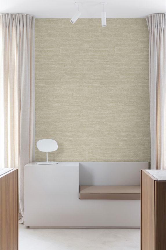 Tapete, braun-beige, Stoffoptik, PW1003, Precious Weaves, Grandeco