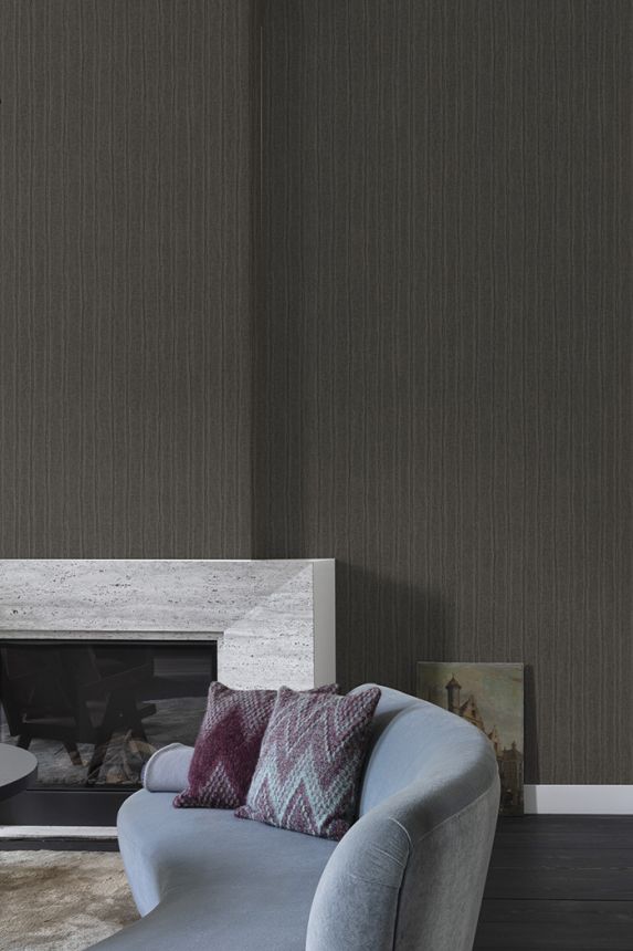 Tapete, braun, Streifen, PW4009, Precious Weaves, Grandeco