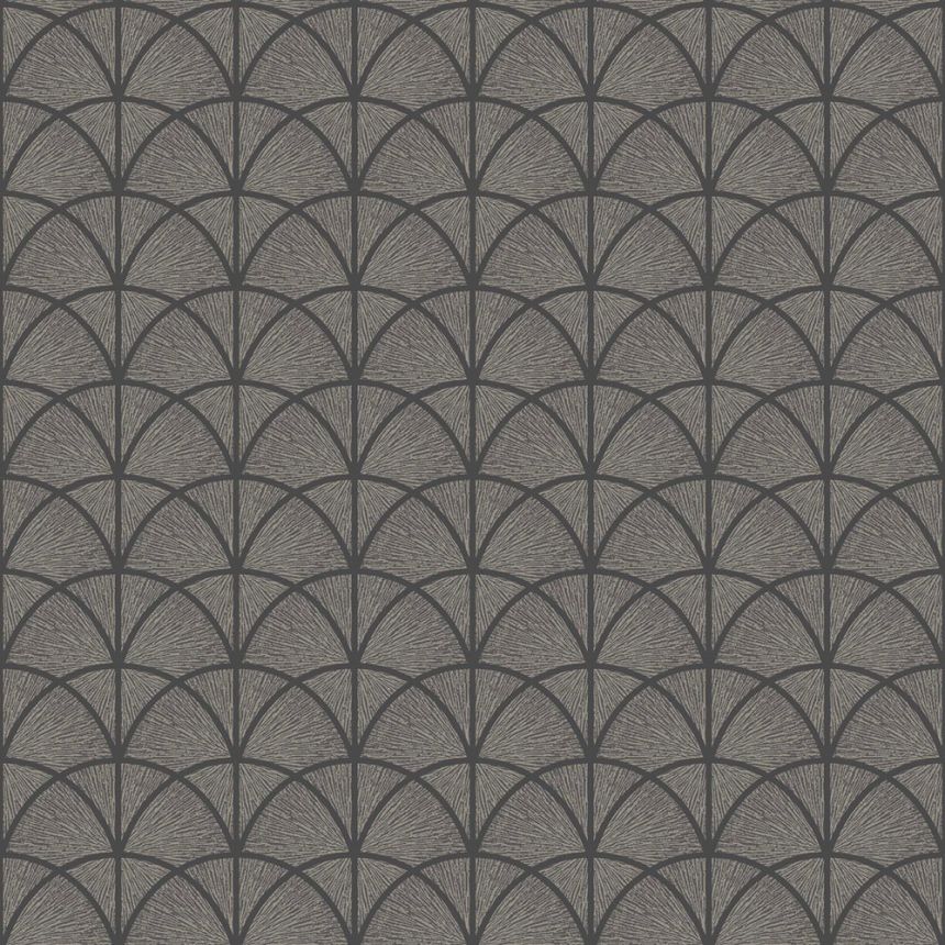 Vliestapete, schwarz, grafisch, Art Deco, 7770, Adorn, Borastapeter