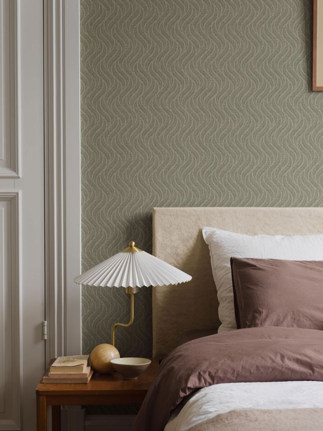 Vliestapete, grün, Blätter, 7772, Adorn, Borastapeter