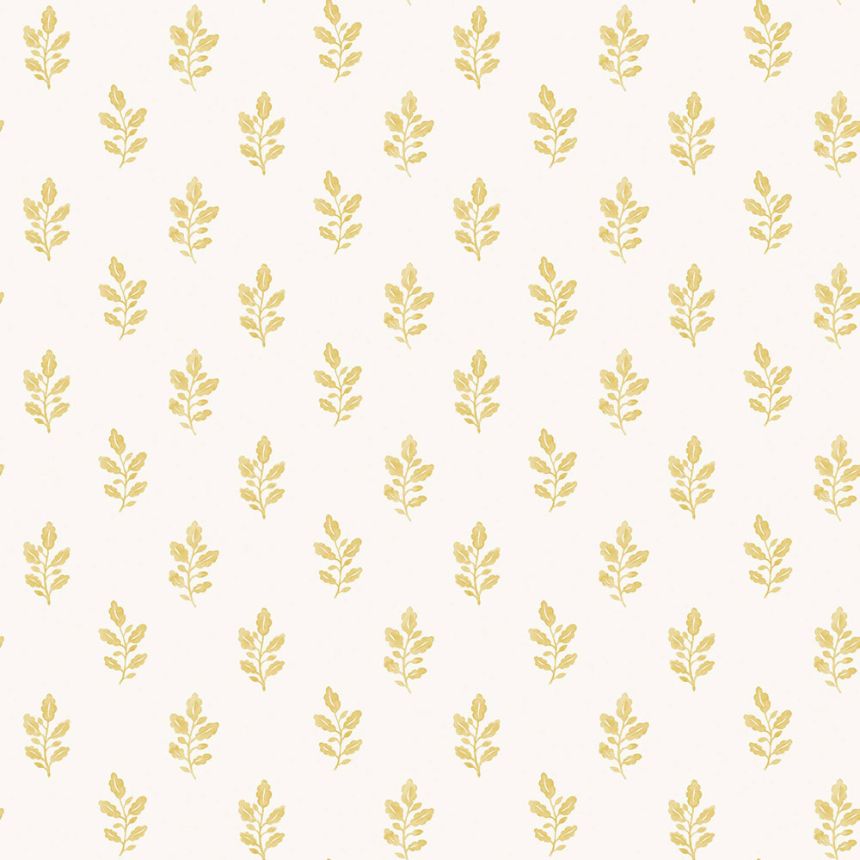Vliestapete, creme-gelb, Blätter, 7774, Adorn, Borastapeter