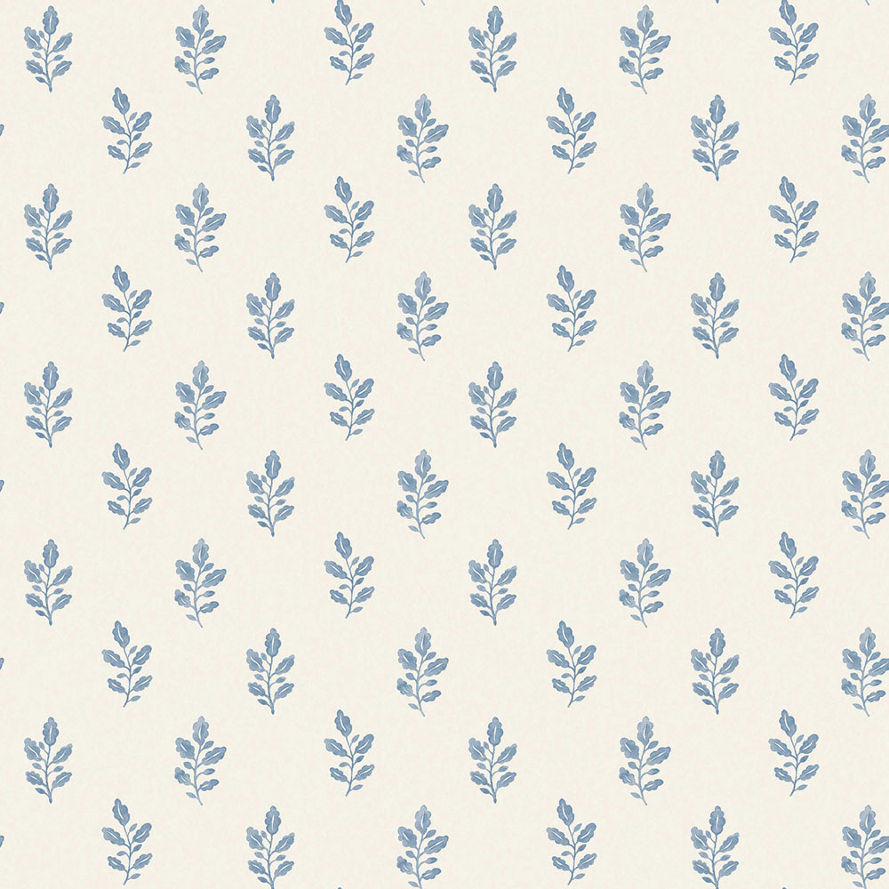 Vliestapete, creme-blau, Blätter, 7775, Adorn, Borastapeter