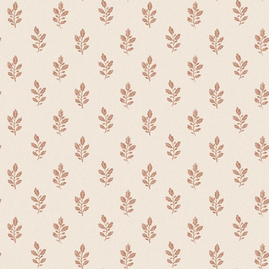 Vliestapete, beige-rot, Blätter, 7777, Adorn, Borastapeter