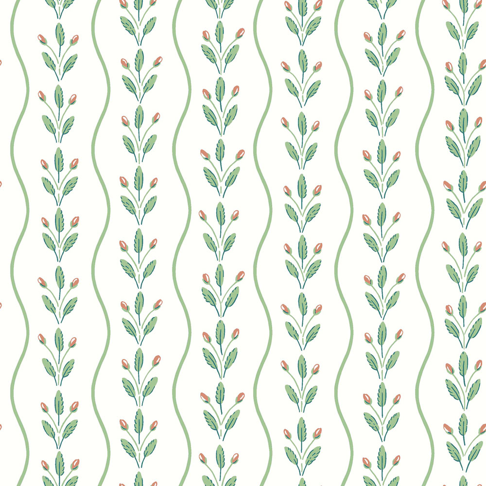 Vliestapete, grün, Blätter, Streifen, 7778, Adorn, Borastapeter