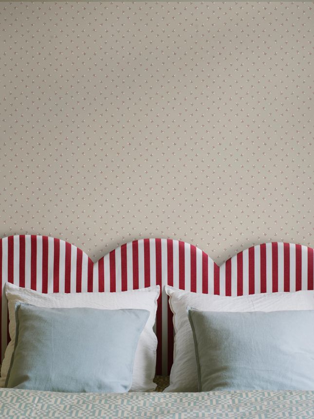 Vliestapete, beige, Blumen, 7780, Adorn, Borastapeter