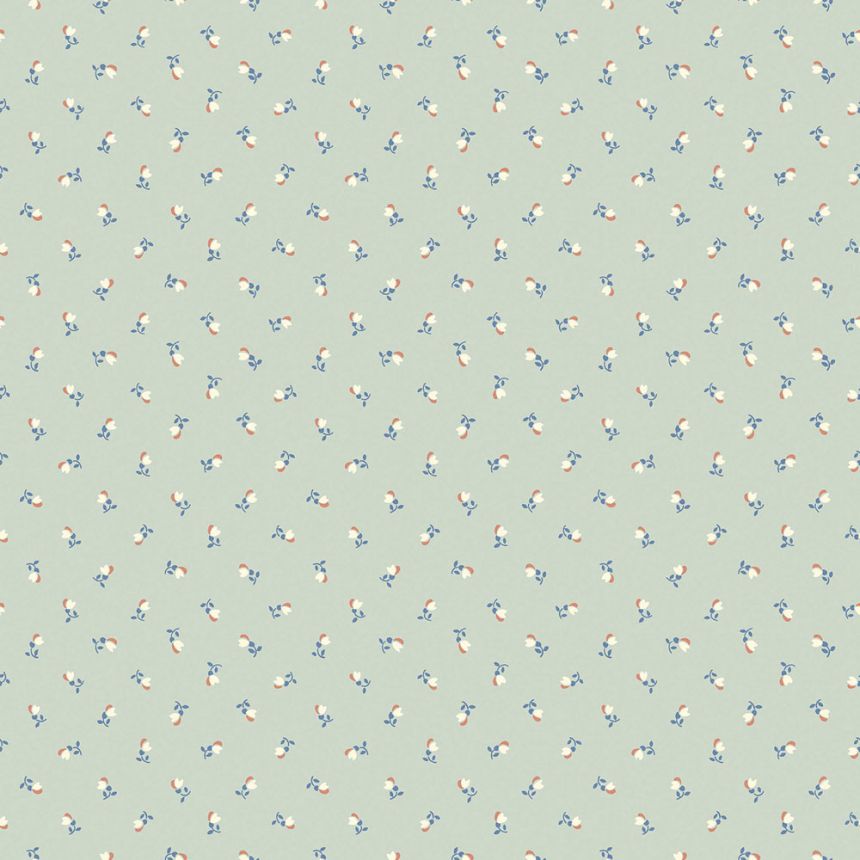 Vliestapete, grün, Blumen, 7782, Adorn, Borastapeter