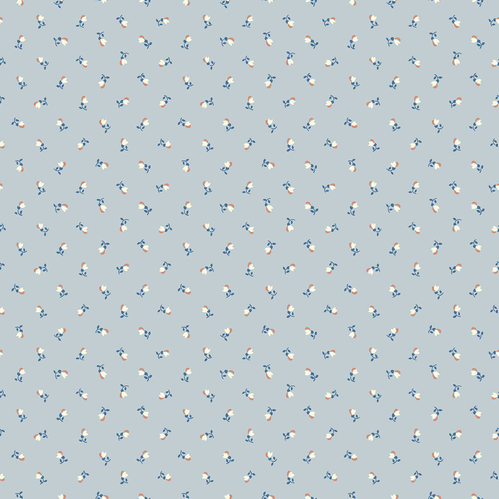 Vliestapete, blau, Blumen, 7783, Adorn, Borastapeter