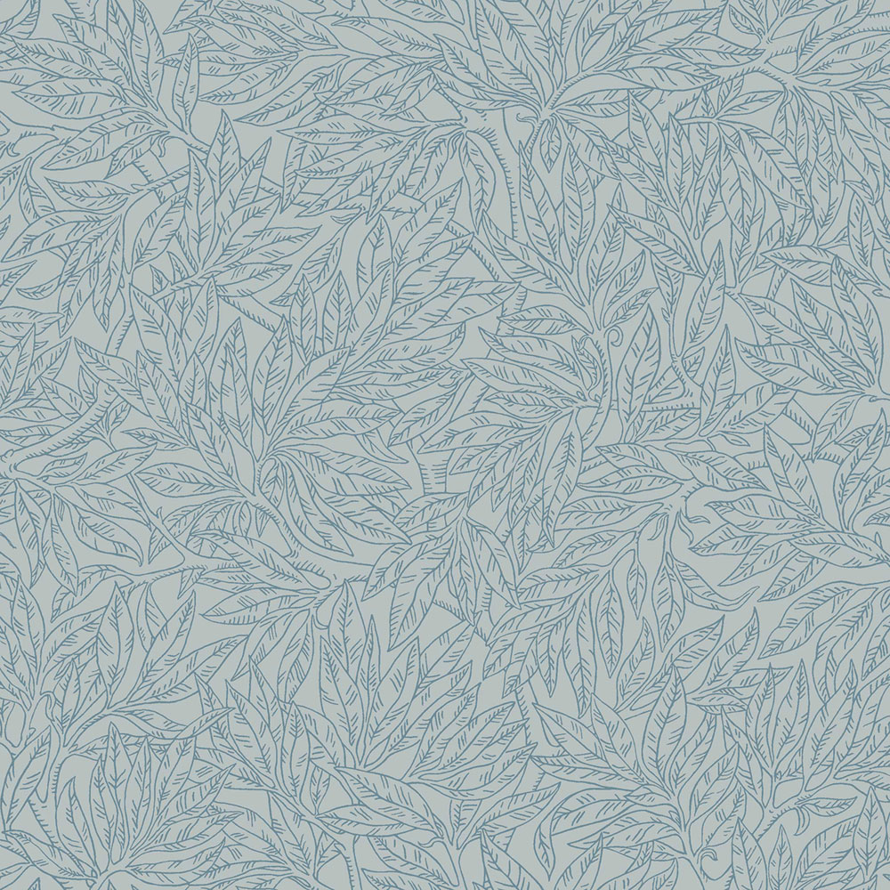 Vliestapete, blau, Blätter, Zweige, 7788, Adorn, Borastapeter
