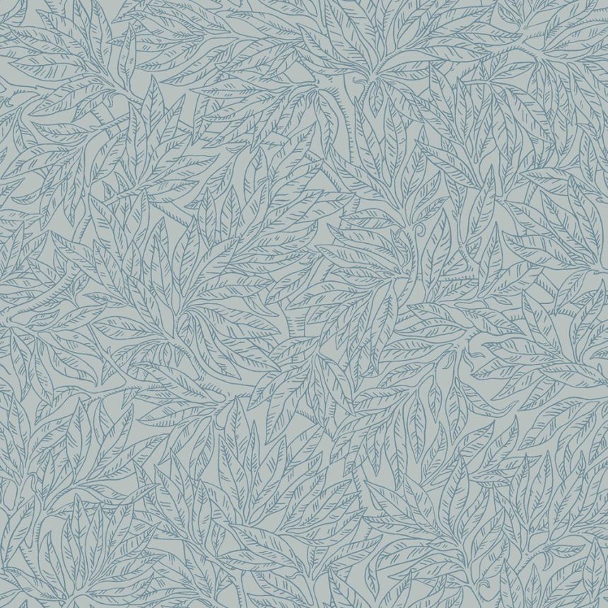 Vliestapete, blau, Blätter, Zweige, 7788, Adorn, Borastapeter
