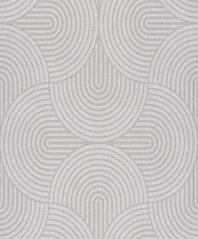 Tapete, grau-silber, grafisch, Art Deco, EAR604, The Texture Book, Masureel