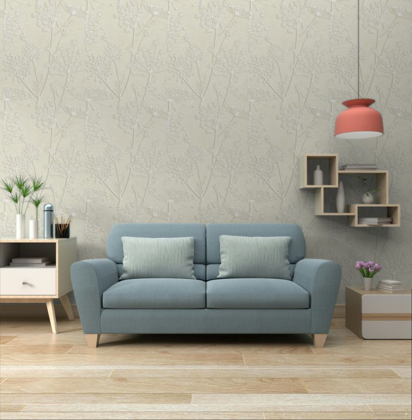 Tapete, cremefarben, Pflanzen, Gräser, 350511, Riviera Maison, Eijffinger