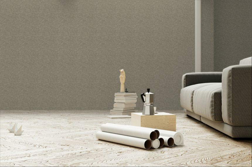 Tapete, braun, Ginkgoblätter, 350525, Riviera Maison, Eijffinger
