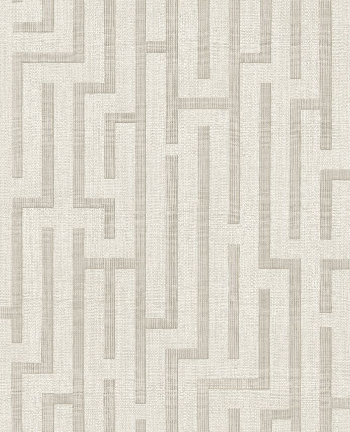 Tapete, creme-grau-beige, Stoffoptik, 350530, Riviera Maison, Eijffinger