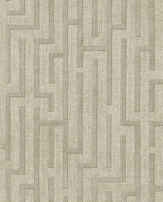 Tapete, grau-beige-grün, Stoffoptik, 350532, Riviera Maison, Eijffinger