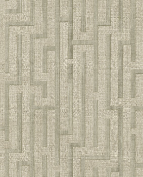 Tapete, grau-beige-grün, Stoffoptik, 350532, Riviera Maison, Eijffinger
