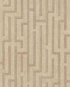 Tapete, braun, rotbraun, Stoffoptik, 350534, Riviera Maison, Eijffinger