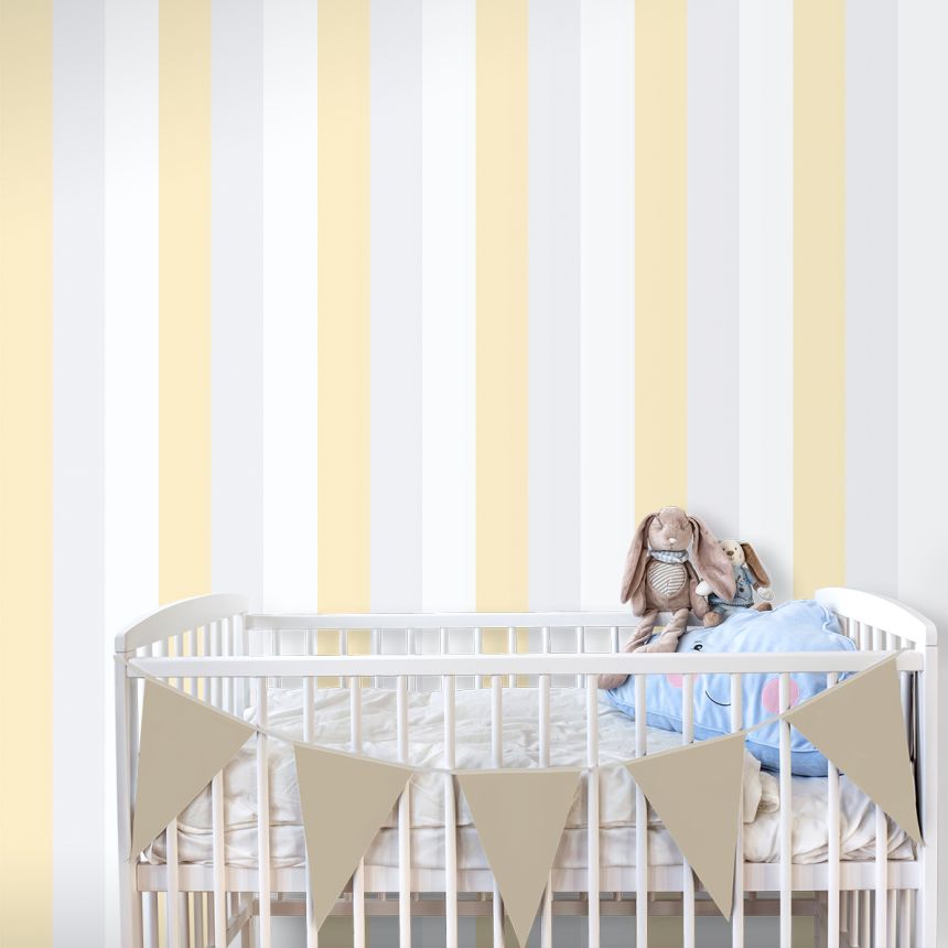 Gestreifte Papiertapete, 588-3, Treboli, Ichwallcoverings