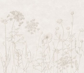 Fototapete, cremefarben, Pflanzen, Blumen, Gräser, 350700, Riviera Maison, Eijffinger