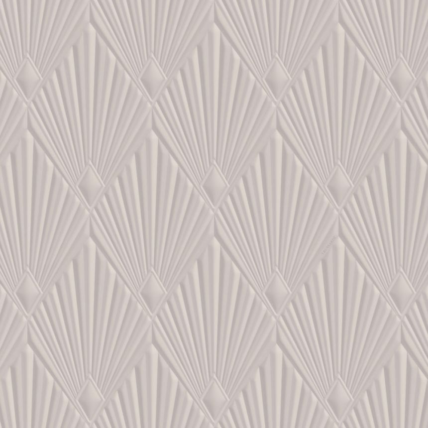 Luxus-geometrische Tapete, grau, Art déco, Z30317, Casa 8, Trussardi