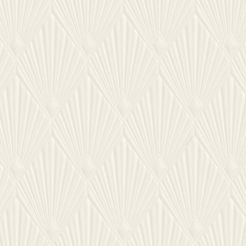 Luxus-geometrische Tapete, creme, Art déco, Z30320, Casa 8, Trussardi