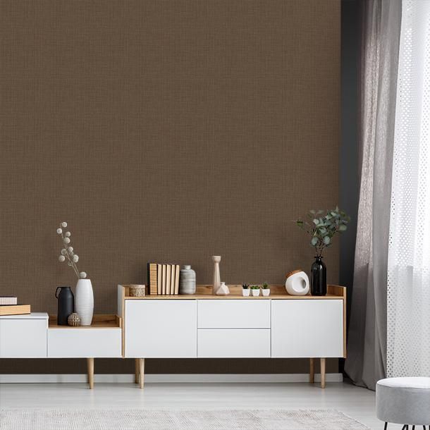 Luxustapete, braun, Stoffoptik, Z30334, Casa 8, Trussardi