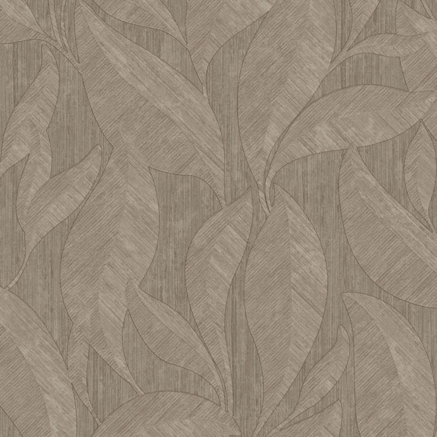 Luxustapete, braun, Blätter, Z20115, Casa Chic, Zambaiti Parati
