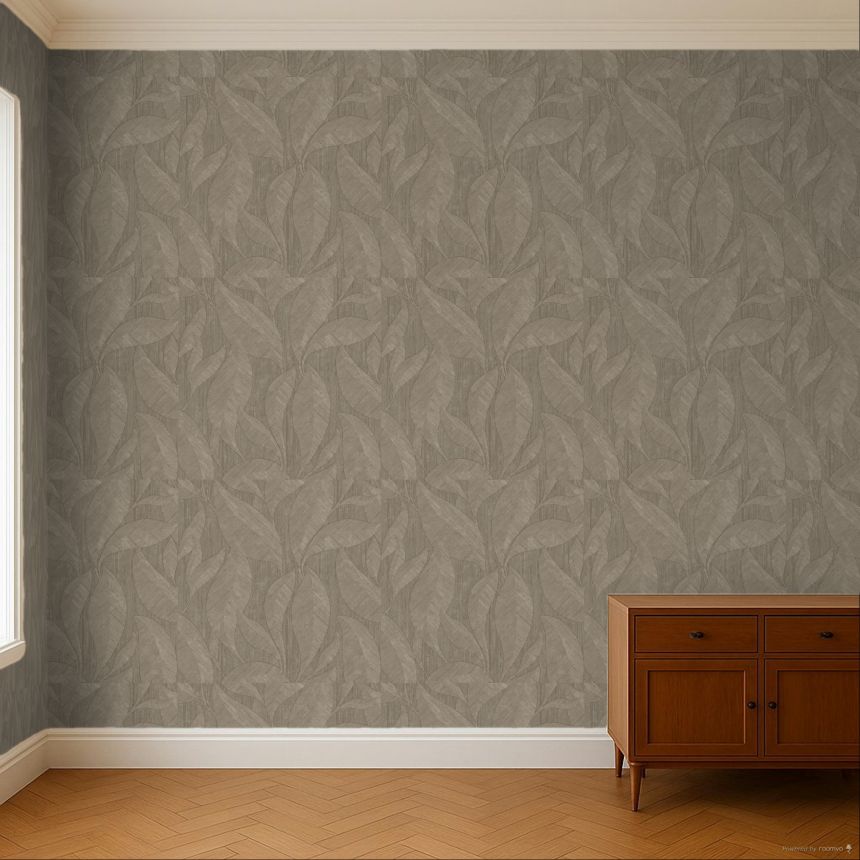 Luxustapete, braun, Blätter, Z20115, Casa Chic, Zambaiti Parati