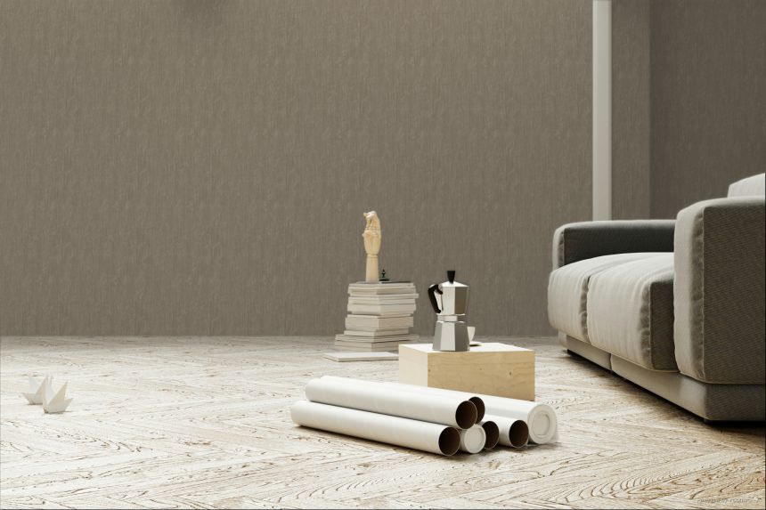 Luxustapete, braun, Textur, Z20116, Casa Chic, Zambaiti Parati