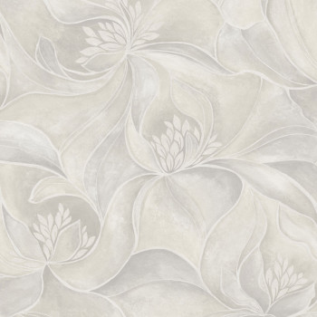 Luxustapete, grau, Blumen, Z20128, Casa Chic, Zambaiti Parati