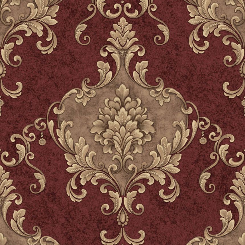 Luxus-Schloss-Tapete, rot-gold, Z20140, Casa Chic, Zambaiti Parati