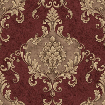 Luxus-Schloss-Tapete, rot-gold, Z20140, Casa Chic, Zambaiti Parati