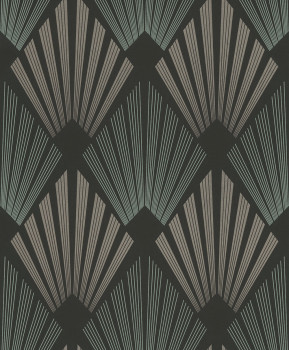 Tapete, schwarz, grafisch, Art Deco, GAT303, The Texture Book, Masureel