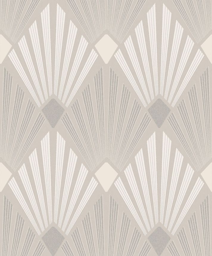 Tapete, beige, grafisch, Art Deco, HAV402, The Texture Book, Masureel