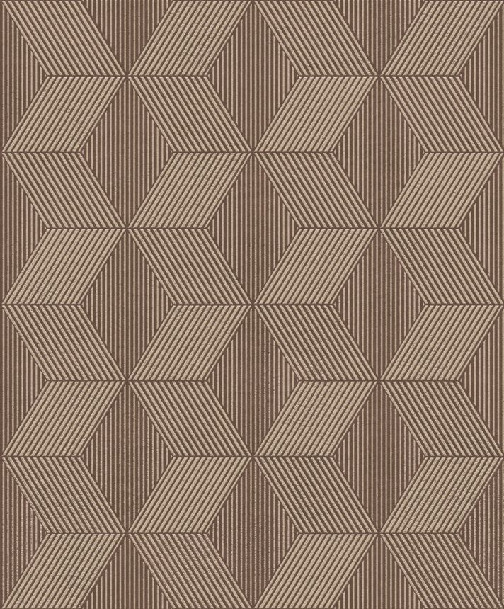 Tapete, braun-gold, geometrisch, ORB503, The Texture Book, Masureel