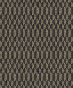 Tapete, schwarz-gold, geometrisch, ORB701, The Texture Book, Masureel
