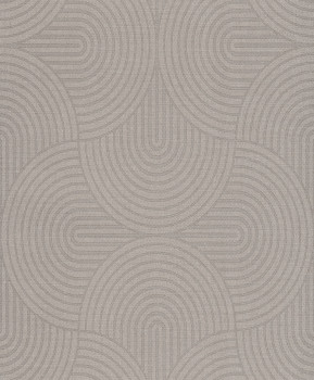 Tapete, grau-beige, grafisch, Art Deco, EAR606, The Texture Book, Masureel
