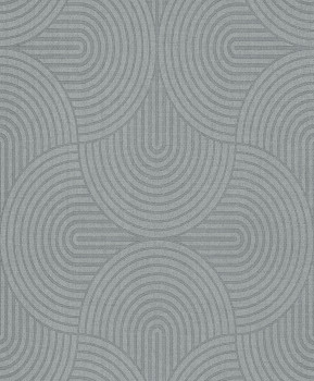 Tapete, grau-grün, grafisch, Art Deco, EAR603, The Texture Book, Masureel