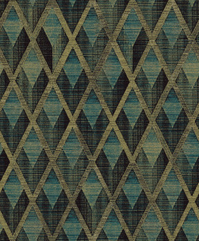 Tapete, grün-gold, geometrisch, CAB503, The Texture Book, Masureel