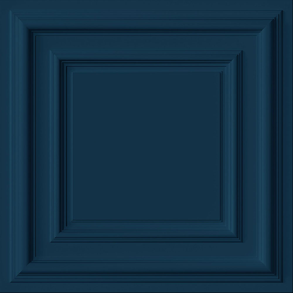 Tapete, blau, 3D-Paneeloptik, 347812, 3D Reflections, Origin