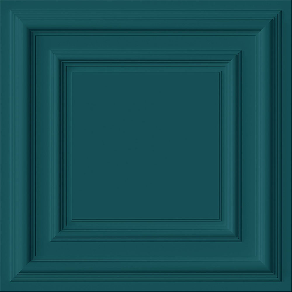 Tapete, türkis, 3D-Paneeloptik, 347813, 3D Reflections, Origin