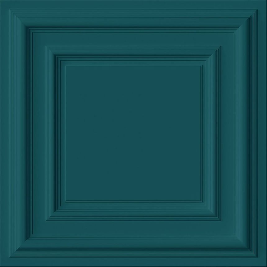 Tapete, türkis, 3D-Paneeloptik, 347813, 3D Reflections, Origin