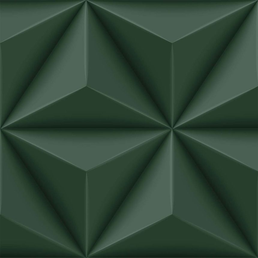 Tapete, grün, 3D-grafisches Muster, 347818, 3D Reflections, Origin