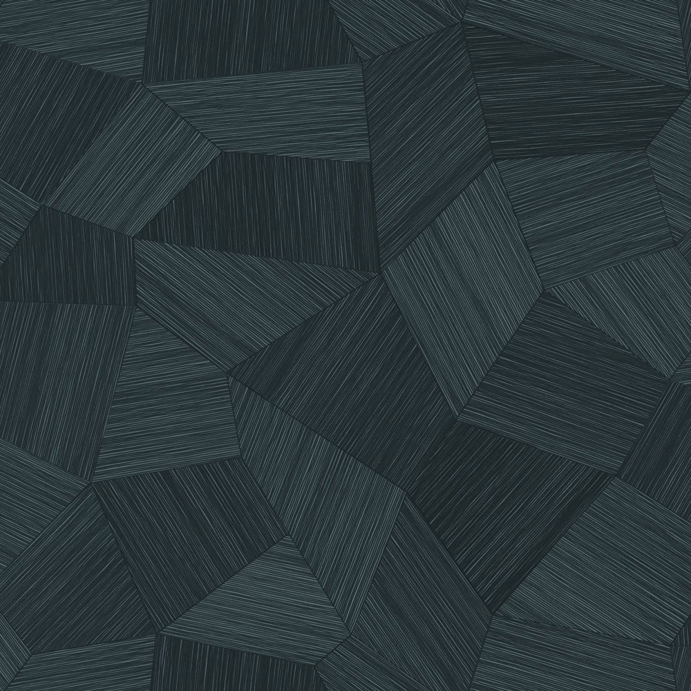 Tapete, grau-schwarz, grafisches Muster, 347825, 3D Reflections, Origin