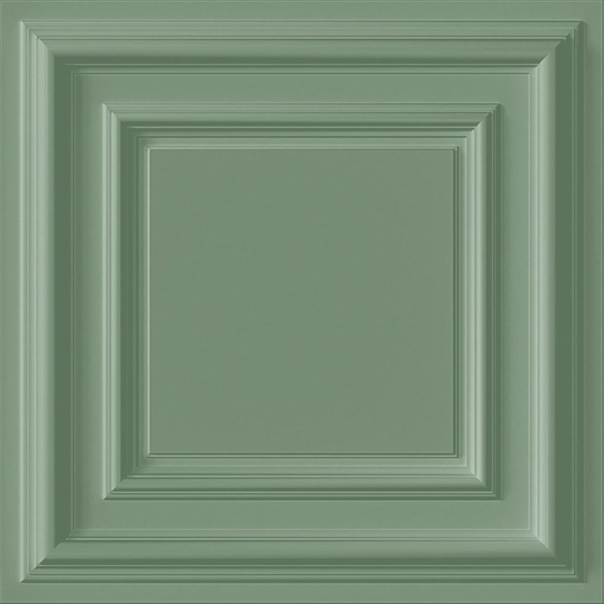 Tapete, grün, 3D-Paneeloptik, 347830, 3D Reflections, Origin