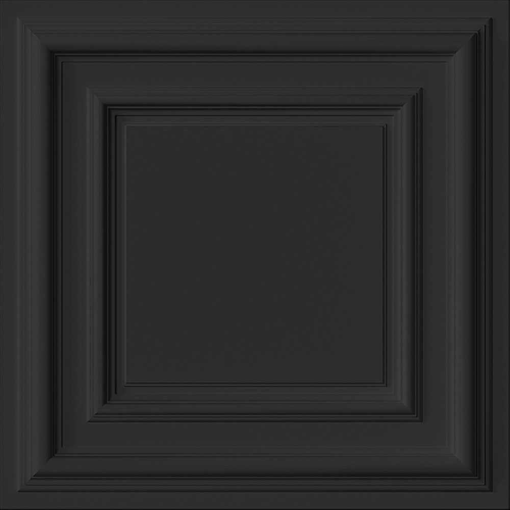 Tapete, schwarz, 3D-Paneeloptik, 347832, 3D Reflections, Origin
