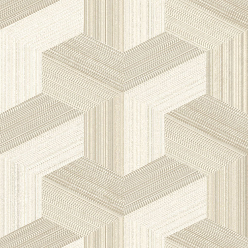Tapete, beige, grafisches Muster, 347948, 3D Reflections, Origin