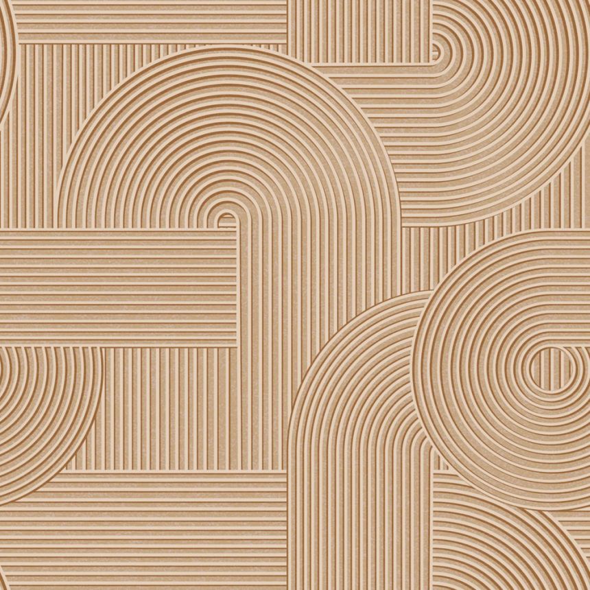 Tapete, braun, 3D-grafisches Muster, 348016, 3D Reflections, Origin