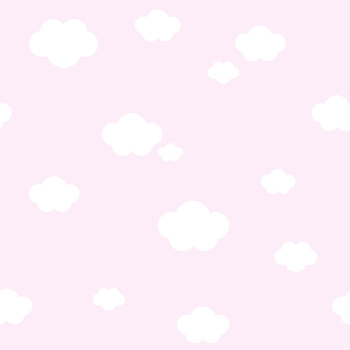 Rosa Kindertapete mit Wolken, 587-2, Treboli, Ichwallcoverings